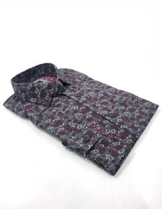 Picture of Brooksfield Grey Floral Print Luxe Shirt