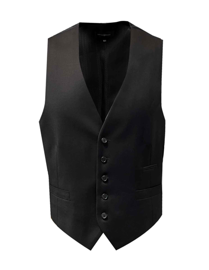 Picture of Studio Italia Jet Black Wool Vest