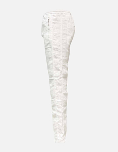 Picture of Karl Lagerfeld White Linen Drawstring Luxury Pant