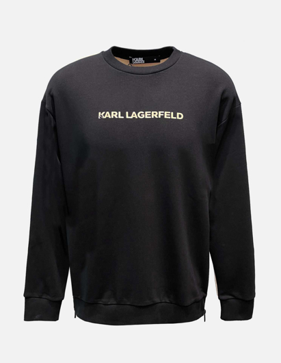 Picture of Karl Lagerfeld Black Contrast Logo Sweatshirt