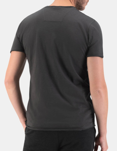 Picture of Dstrezzed Charcoal Slub Textured Pocket Tee