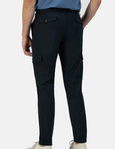 Picture of Dstrezzed Black Tapered Cargo Pants