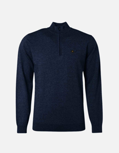 Picture of No Excess Navy Turtleneck Pullover Knit