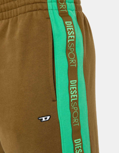 Picture of Diesel Sport Tape Olive Sweat Shorts