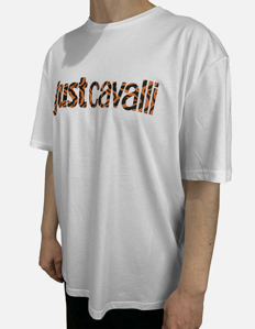 Picture of Just Cavalli Tiger Logo White Regular Tee