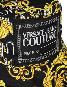 Picture of Versace Logo Baroque Canvas Bucket Hat
