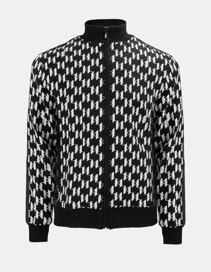Picture of Karl Lagerfeld Monogram Black Sweat Jacket