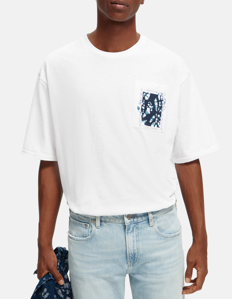 Picture of Scotch & Soda Print Pocket Loose Tee