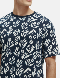 Picture of Scotch & Soda Printed Relax Regular Tee