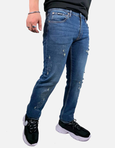 Picture of Just Cavalli Broken Wash Slim Jean
