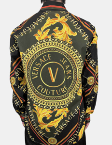 Picture of Versace V-Emblem Baroque Regular Shirt