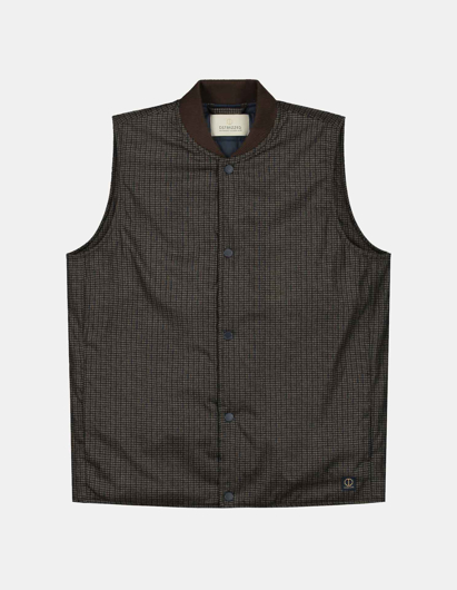Picture of Dstrezzed Brown Gingham Puffer Vest