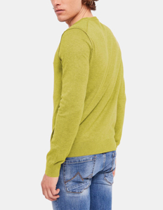 Picture of Gaudi Olive Crew Neck Fine Knit