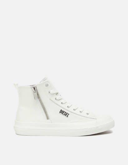 Picture of Diesel White S-Athos High-Top Sneakers