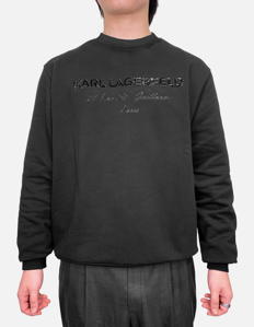 Picture of Karl Lagerfeld Embossed Logo 21 Rue Sweatshirt