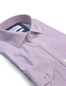 Picture of Brooksfield Pink Line Stripe Slim Shirt