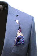 Picture of Ted Baker Sharkskin Blue Suit