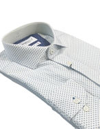 Picture of Brooksfield White Geo Dots Slim Shirt