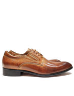 Picture of Cutler Tan Ostrich Laceup Shoes