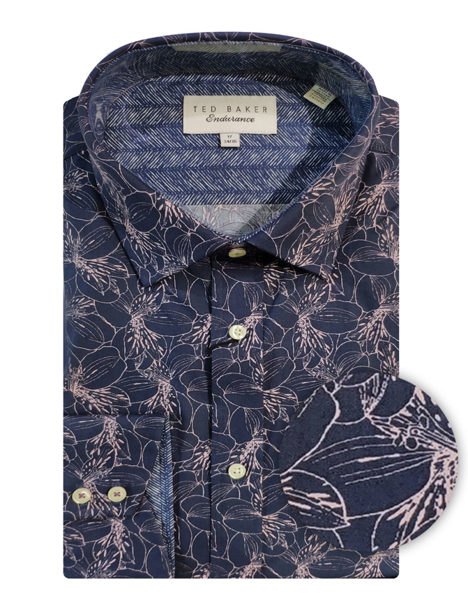 Picture of Ted Baker Purple Floral Print Shirt