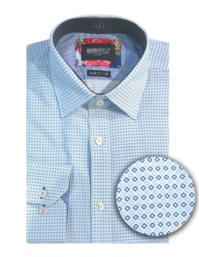 Picture of Brooksfield Dots Dobby Luxe Shirt