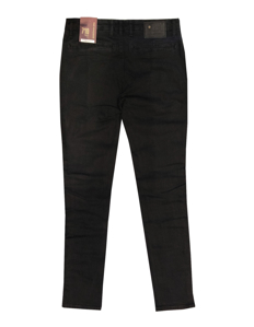 Picture of No Excess Washed Slim Stretch Black Pant