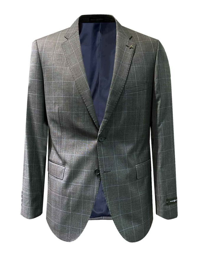 Picture of Studio Italia Grey Blue Over Check Suit