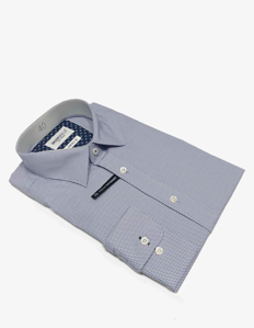 Picture of Brooksfield Real Dot Print Lilac Stretch Shirt