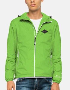Picture of Replay Green Light Zip Rain Jacket