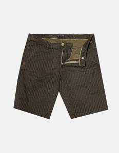Picture of No Excess Olive Dye Motif Printed Stretch Shorts