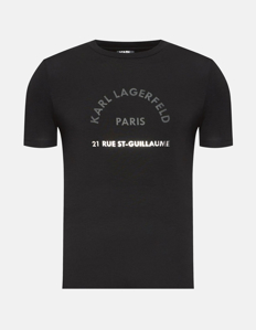 Picture of Karl Lagerfeld Black 21 Rue Paris Tee