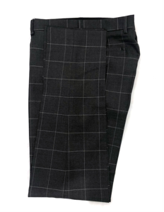 Picture of Karl Lagerfeld Charcoal Overcheck Suit