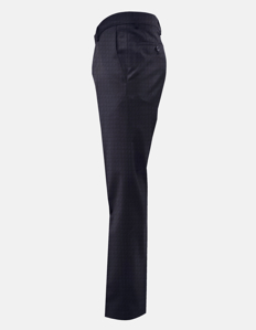 Picture of Karl Lagerfeld Navy Textured Check Suit