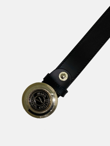 Picture of Versace Jeans Couture Black & Light Gold V-Emblem Belt