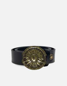 Picture of Versace Jeans Couture Black & Gold Sun Emblem Belt