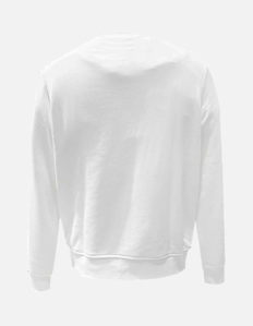 Picture of Versace Logo Mirror Regular White Sweatshirt