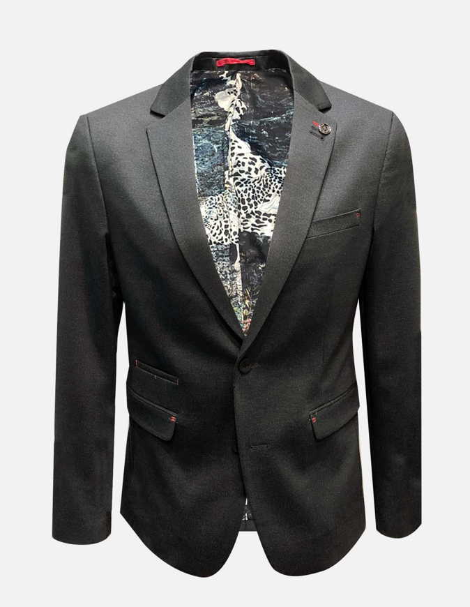 Picture of Au Noir Randolph Luxury Charcoal Stretch Jacket