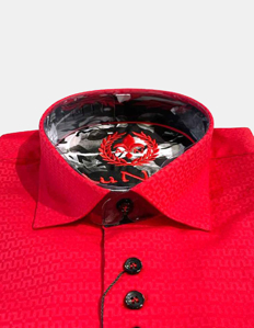Picture of Au Noir Carey Stretch Red Shirt