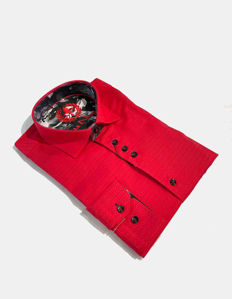 Picture of Au Noir Carey Stretch Red Shirt