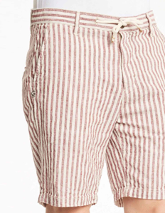 Picture of Gaudi Striped Linen Slim Shorts