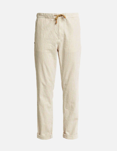 Picture of Gaudi Drawstring Stripe Linen Pants