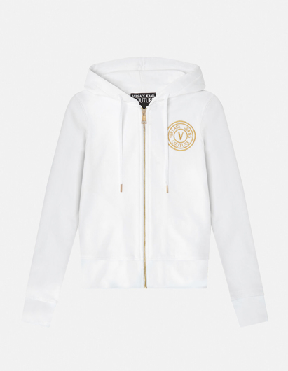 Picture of Versace V-Emblem White Sweat Jacket