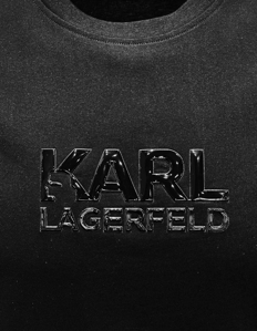 Picture of Karl Lagerfeld Logo Embossed Black Tee