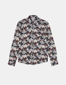 Picture of Pearly King Abstract Print Shirt