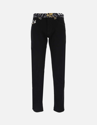 Picture of Versace Contrast Baroque Slim Jean