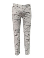 Picture of Versace Marble Print White Stretch Jean