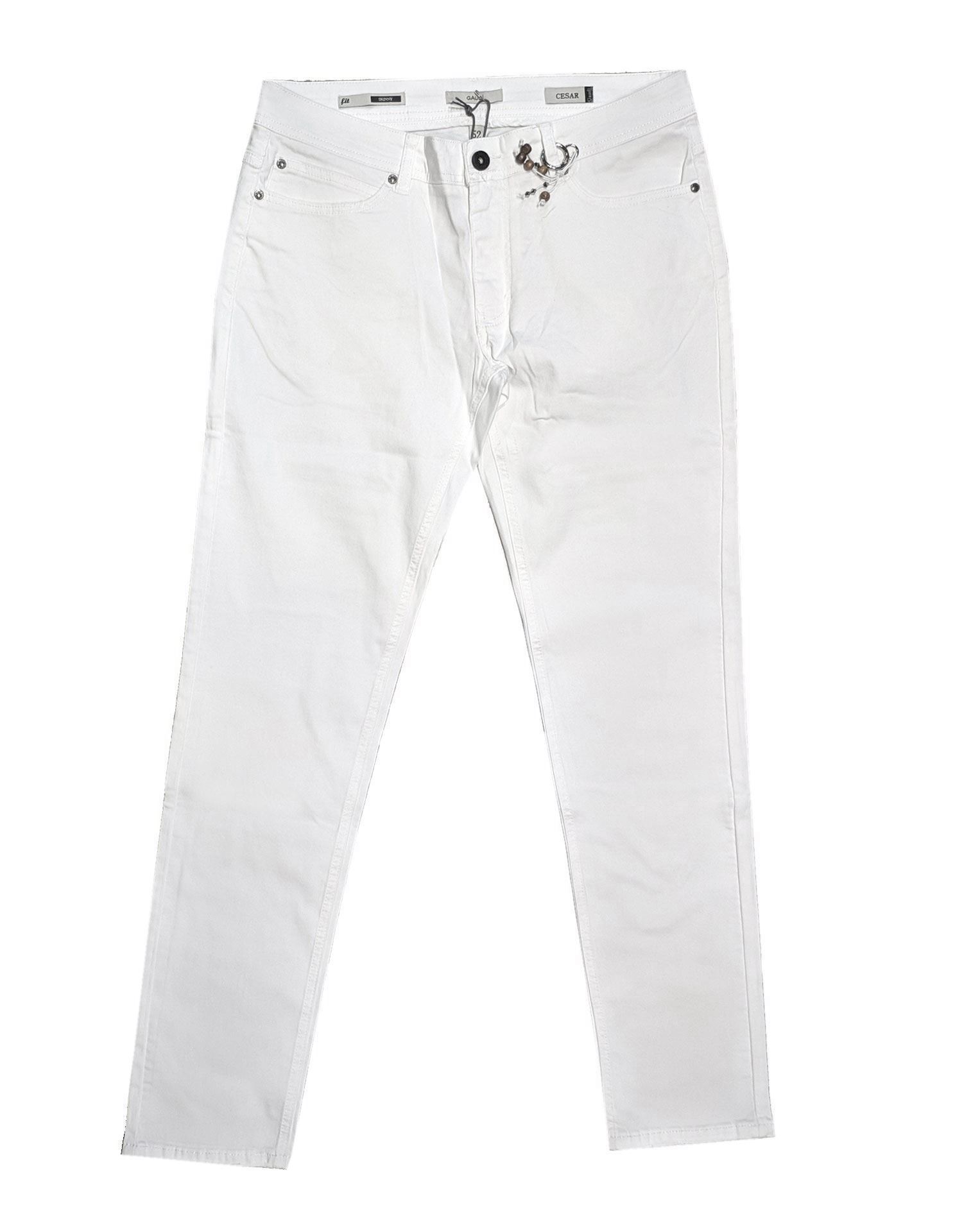 Gaudi White Stretch Skinny Jeans - George Harrison | Designer Menswear ...