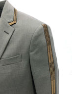 Picture of Versace Logo Tape Stretch Grey Suit