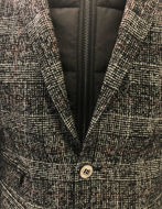 Picture of Karl Lagerfeld Zip Inner Grey Check Blazer