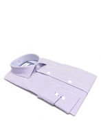 Picture of Brooksfield Dot Printed Purple Slim Shirt